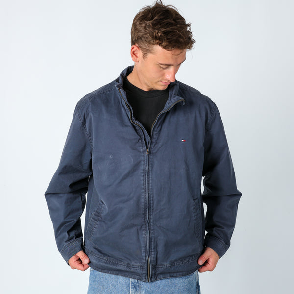 Navy Blue 90s Tommy Hilfiger Harrington Jacket (XXL)